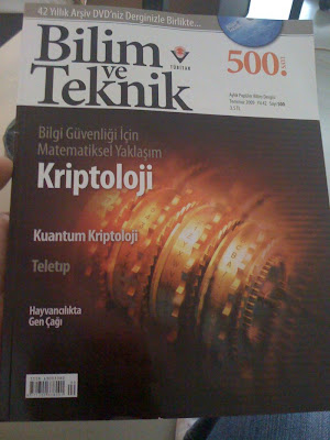 Fotoğraf: Bilim ve Teknik dergisi kapağı