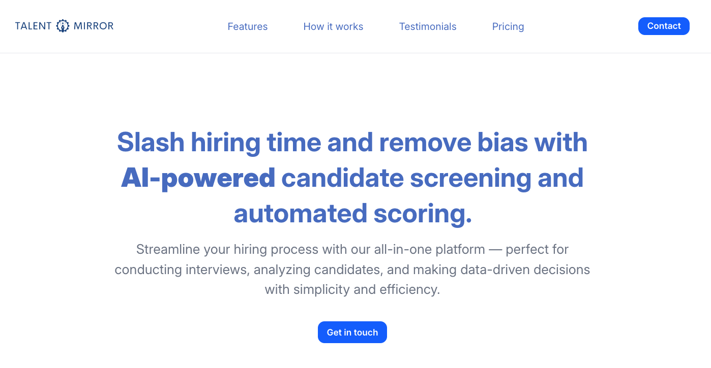 Talent Mirror Talent Mirror